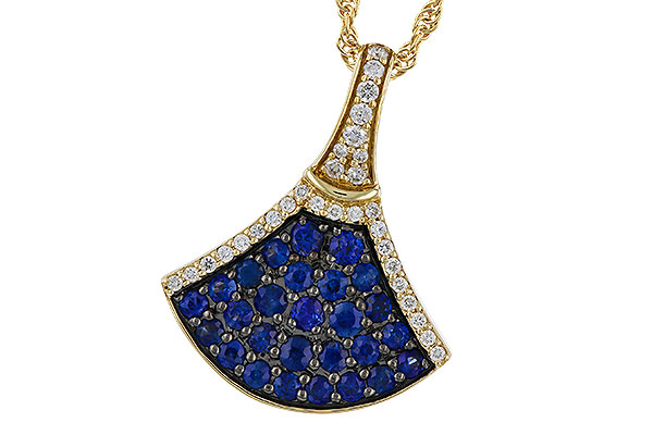 A320-77265: NECKLACE .71 TW SAPPHIRE .85 TGW