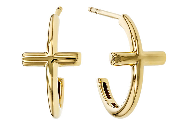 A320-80829: GOLD EARRINGS (14MM)