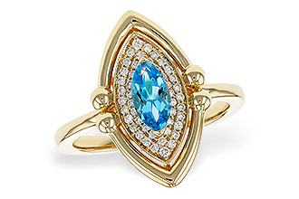 A320-81747: LDS RG .54 BLUE TOPAZ .70 TGW (8x4MM BT)