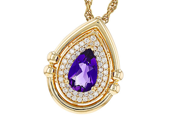A321-64501: NECKLACE .70 AMETHYST .86 TGW (8x5MM AMY)