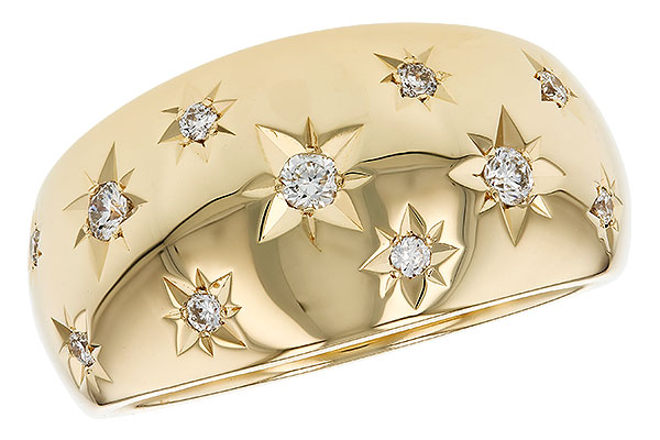 A321-64510: LDS DIA WEDDING RING .18 TW