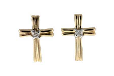 B046-26310: EARRINGS .03 TW