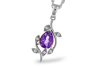 B320-76319: NECKLACE .88 AMETHYST .93 TGW (8x6MM AMY)