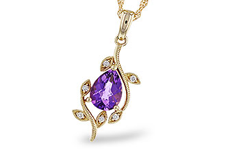 B320-76319: NECKLACE .88 AMETHYST .93 TGW (8x6MM AMY)
