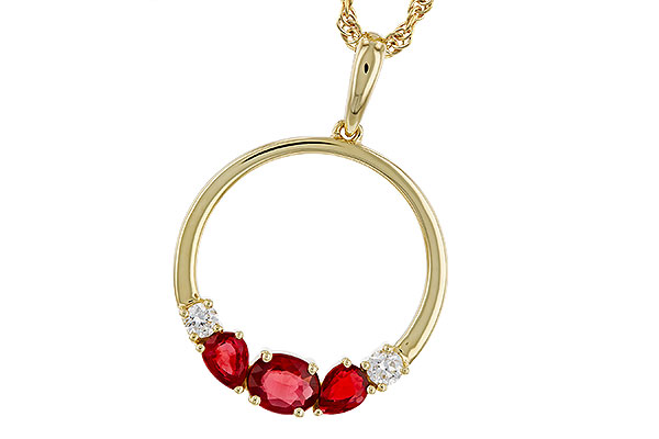 B320-77247: NECKLACE .79 RUBY .89 TGW
