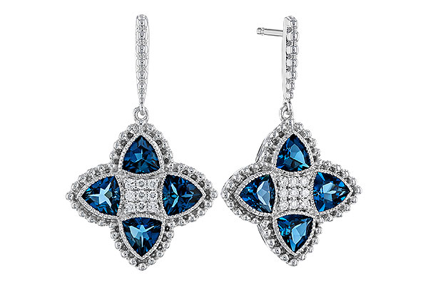 B320-78101: EARRINGS 1.73 LONDON BLUE TOPAZ 1.82 TGW