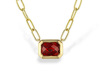 B320-79065: NECKLACE 1.45 GARNET (18")