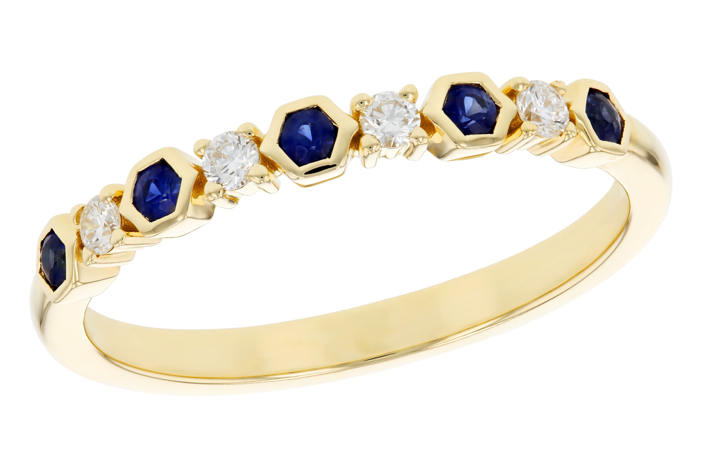 B321-67219: LDS WED RG .14 TW SAPPHIRE .24 TGW