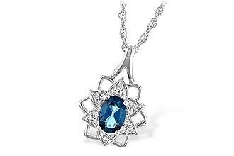 C235-34465: NECK .47 BLUE TOPAZ .56 TGW