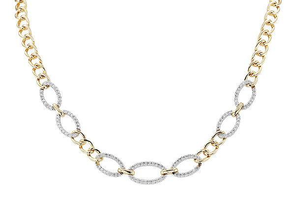 C319-84492: NECKLACE 1.12 TW (17")(INCLUDES BAR LINKS)