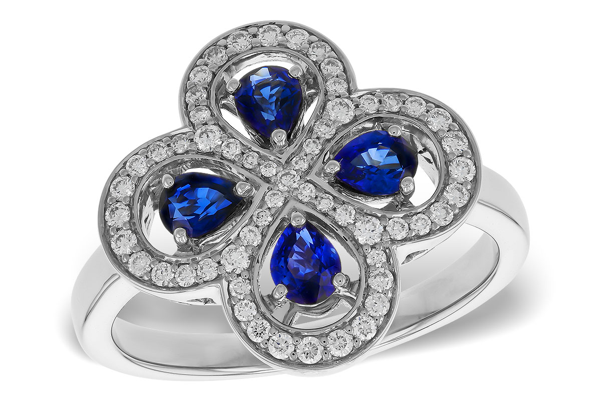 C320-79047: LDS RG .68 TW SAPPHIRE .96 TGW