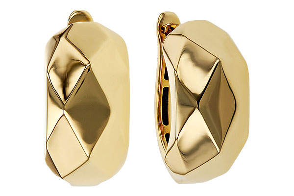 C320-80901: GOLD EARRINGS (18MM)