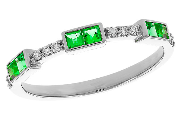 D320-78156: LDS WED RG .23 TW EMERALD .30 TGW