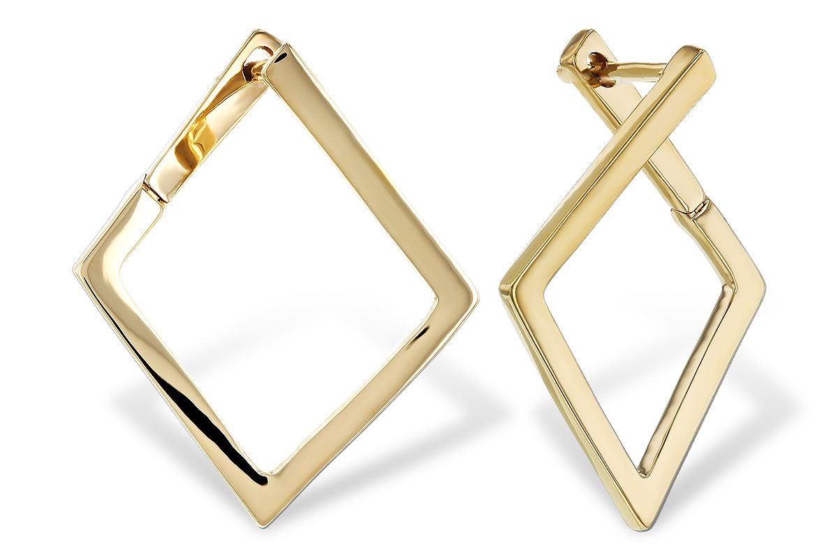 D320-79056: GOLD EARRINGS (23MM)