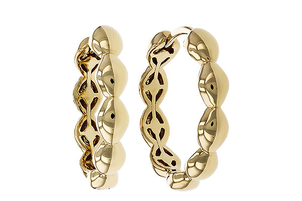 D320-79083: GOLD EARRINGS (18MM)