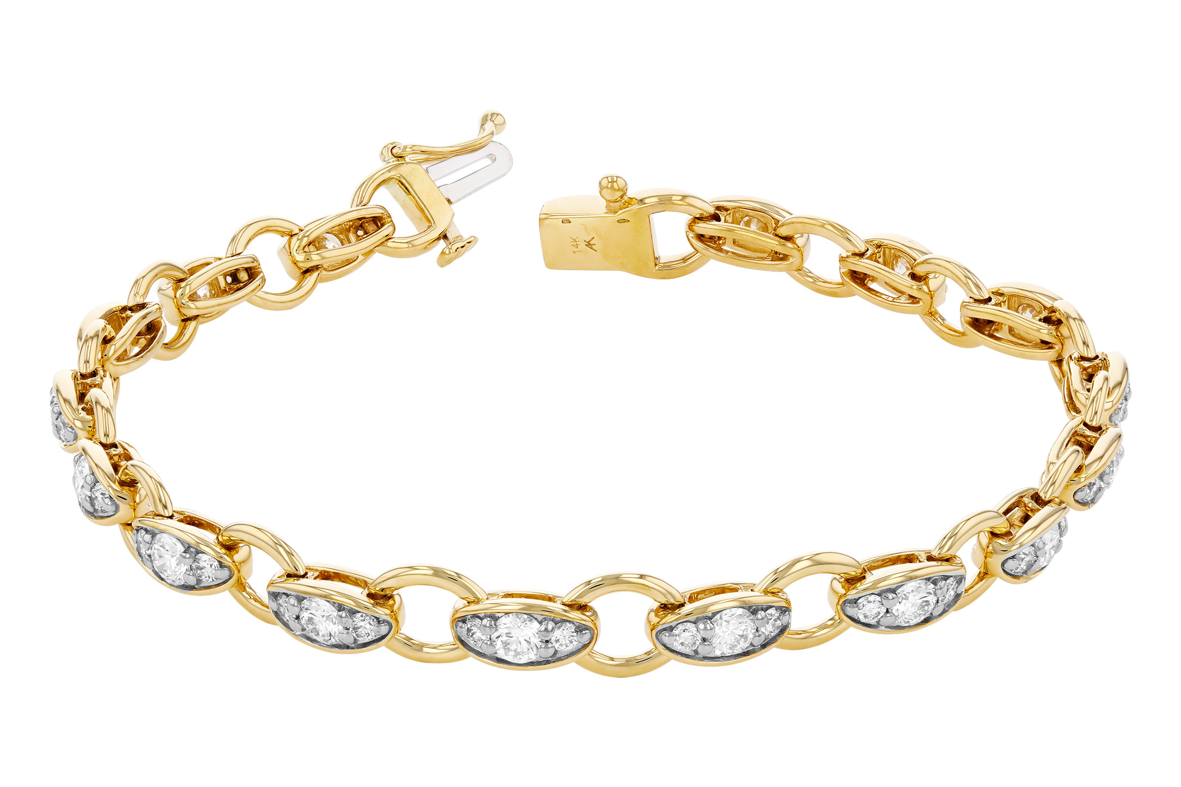 D321-65437: BRACELET 2.20 TW (7")