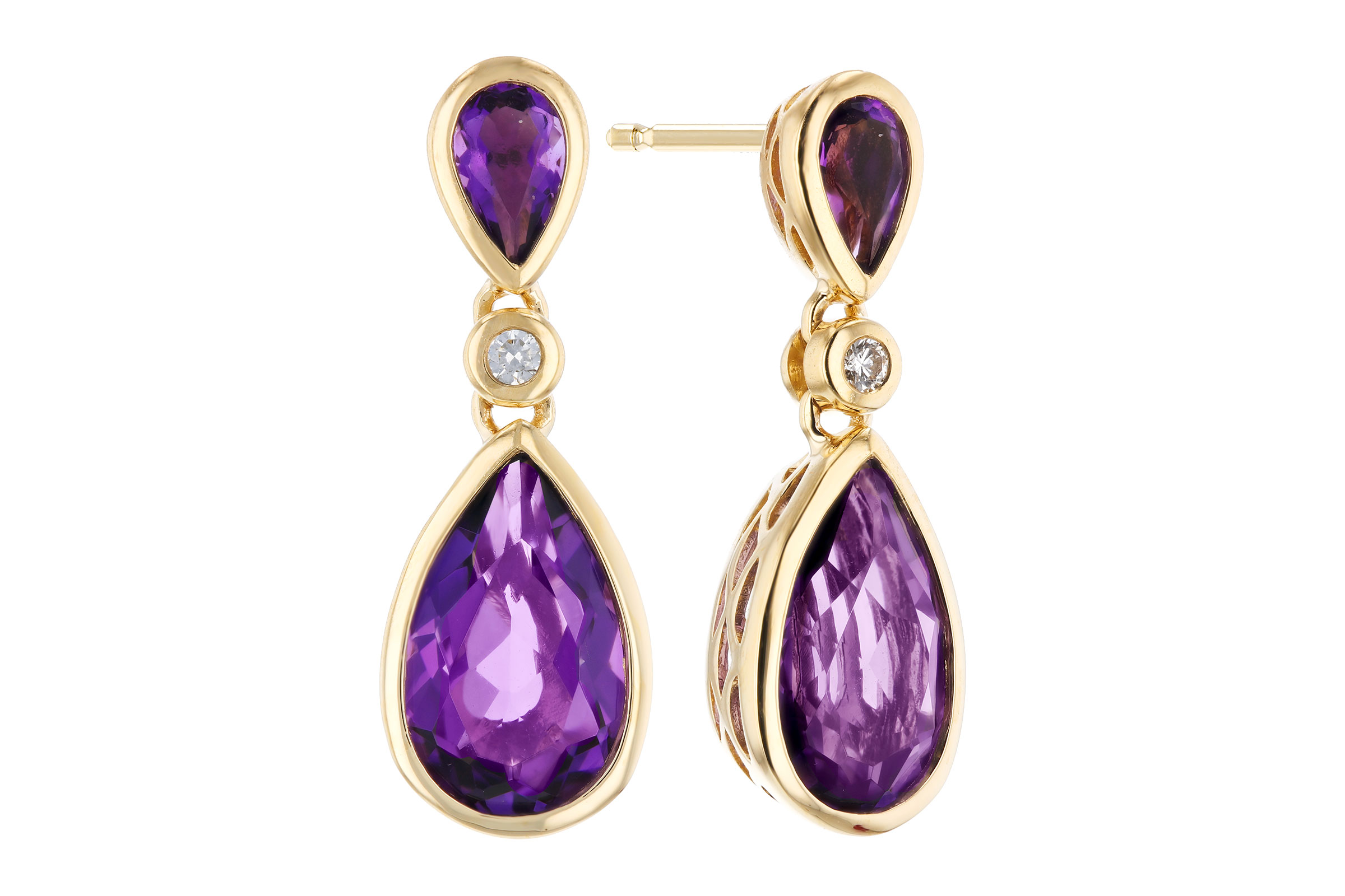 D321-67183: EARRINGS 2.80 TW AMETHYST 2.84 TGW