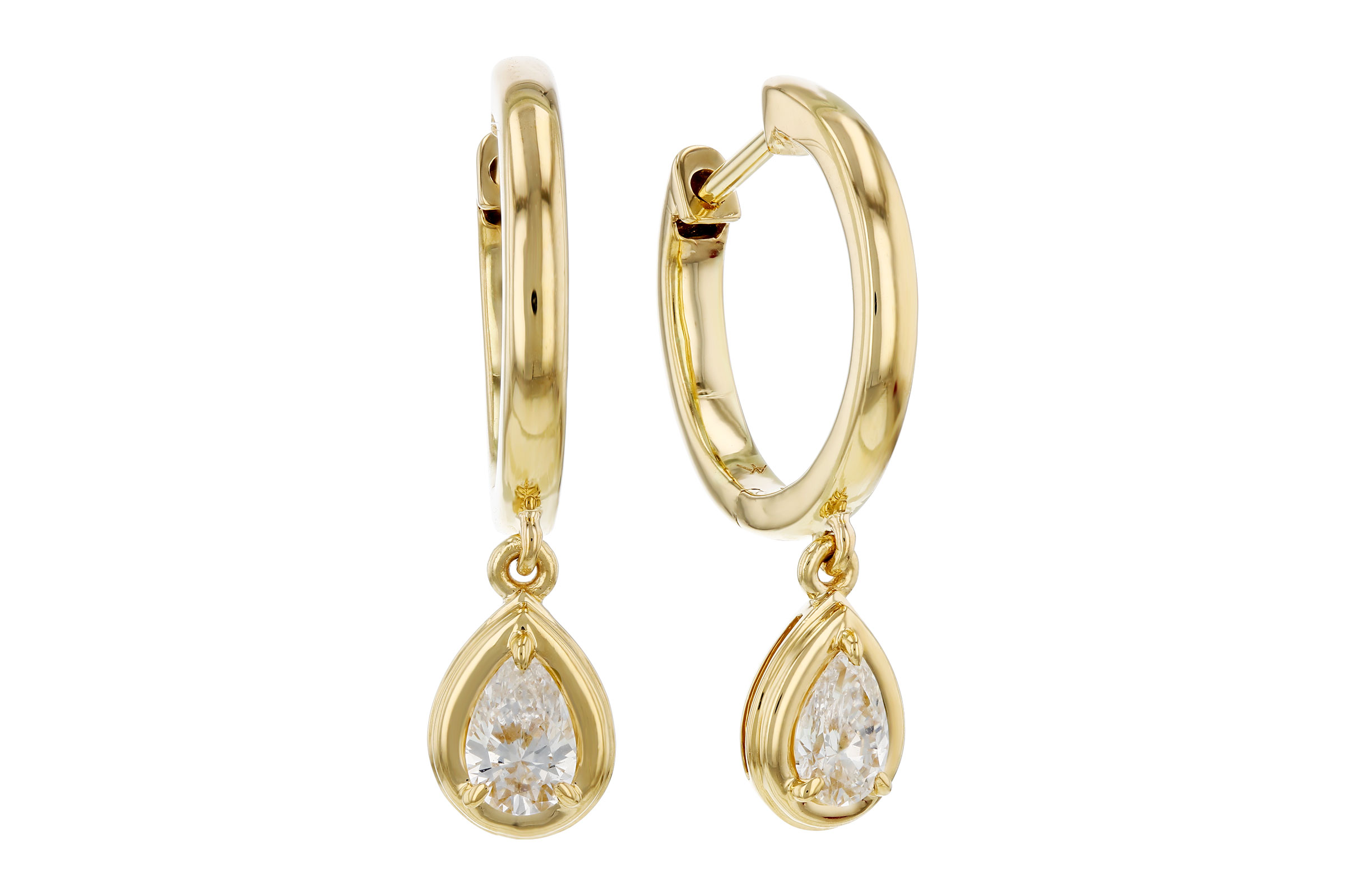 D321-67192: EARRINGS .42 TW PEAR SHAPE DIAS