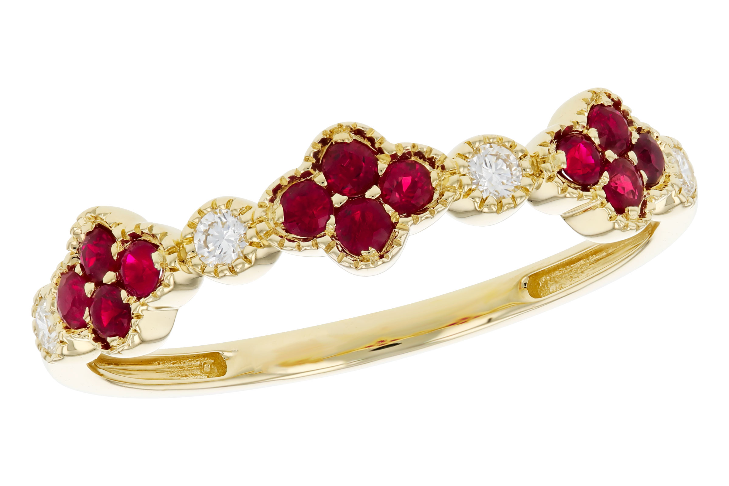 D321-67201: LDS WED RG .22 TW RUBY .30 TGW