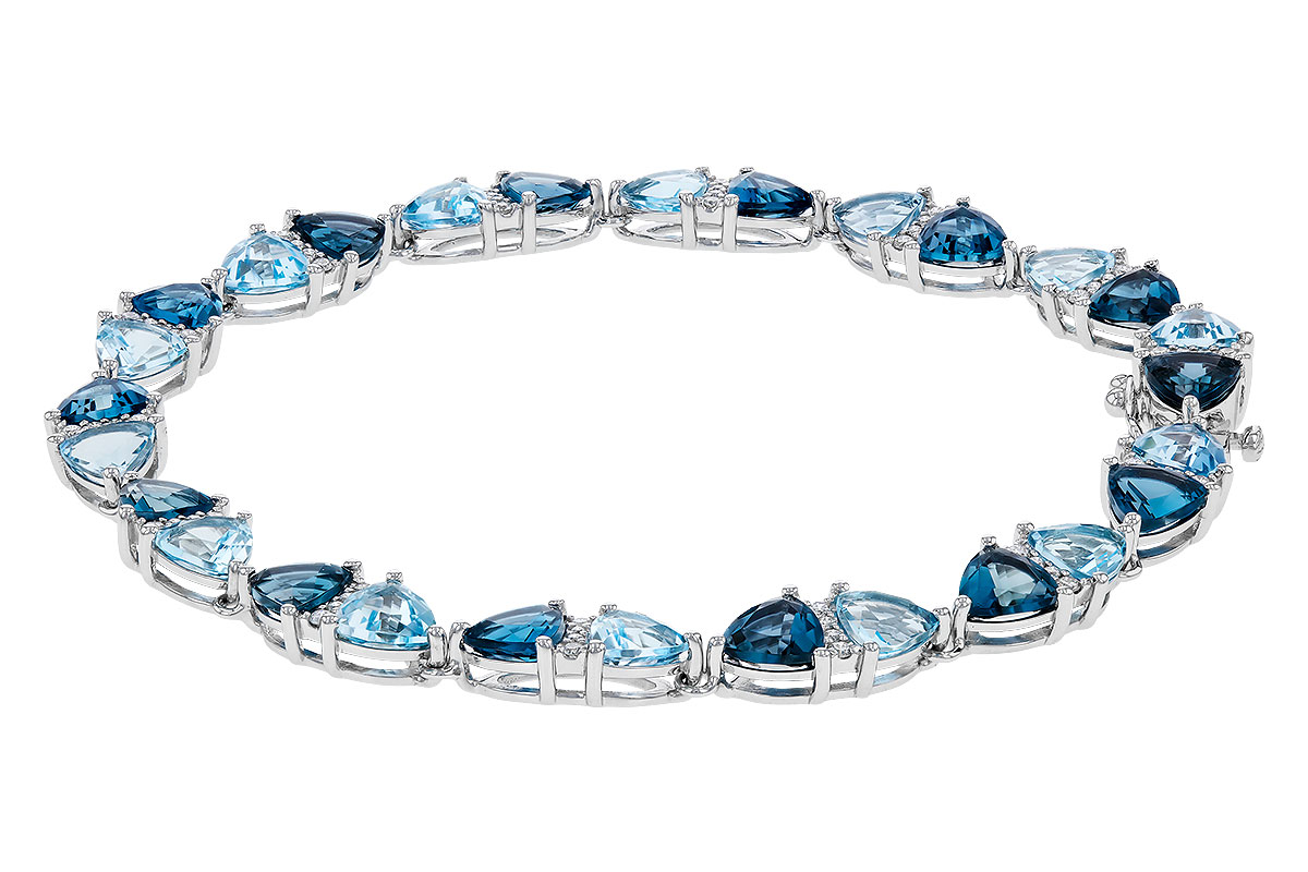 E320-75419: BRACELET 12.20 BLUE TOPAZ 12.50 TGW (7")