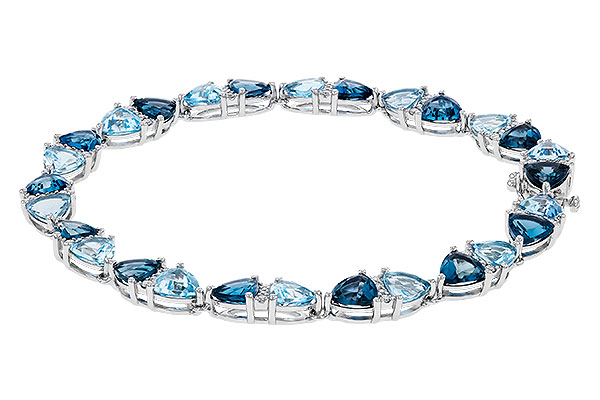 E320-75419: BRACELET 12.20 BLUE TOPAZ 12.50 TGW (7")