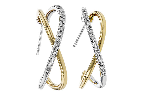E320-75437: EARRINGS .50 TW