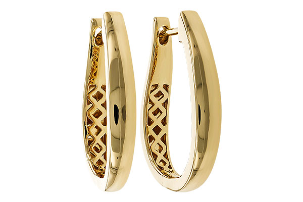 E320-79074: GOLD EARRINGS (22MM)