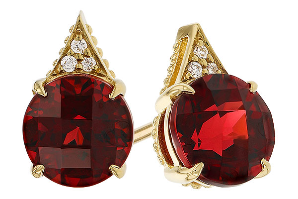 E320-79928: EARR 2.08 TW GARNET 2.10 TGW (6MM RD)