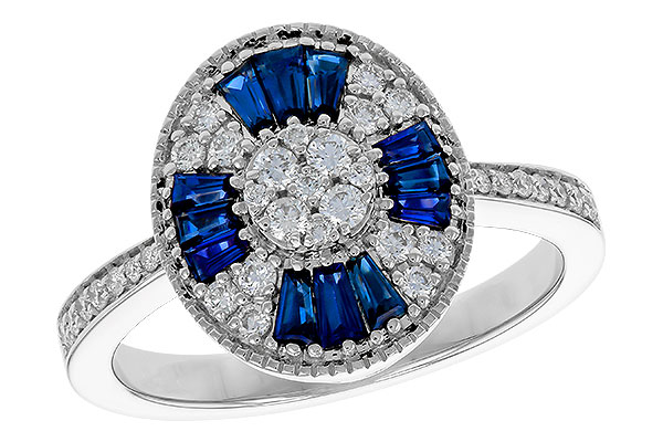 E320-79983: LDS RG .56 TW SAPPHIRE .86 TGW