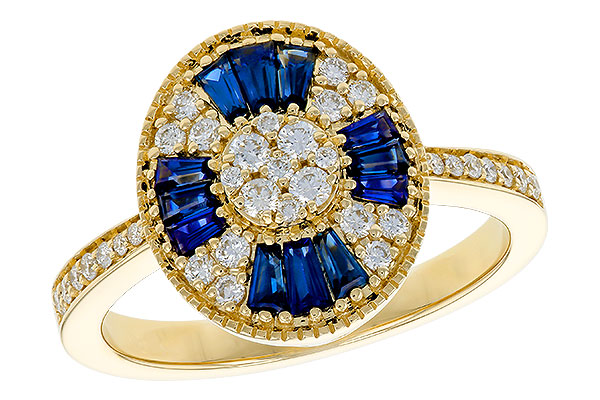 E320-79983: LDS RG .56 TW SAPPHIRE .86 TGW