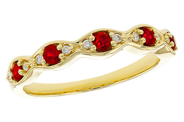 E320-81746: LDS WED RG .28 RUBY .34 TGW