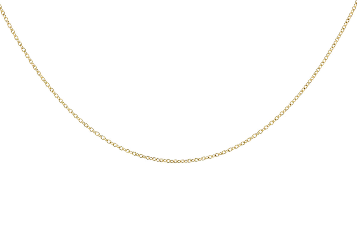 F319-89028: CABLE CHAIN (24IN, 1.3MM, 14KT, LOBSTER CLASP)