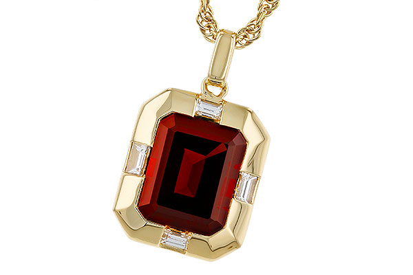 F320-77237: NECKLACE 3.65 GARNET 3.82 TGW (10x8MM GAR)