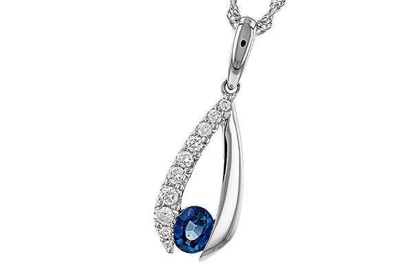 F320-79001: NECKLACE .38 SAPP .54 TGW (5x4 SAPP)
