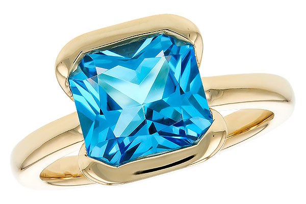 F321-64483: LDS RG 3.50 CT BLUE TOPAZ (9MM BT)