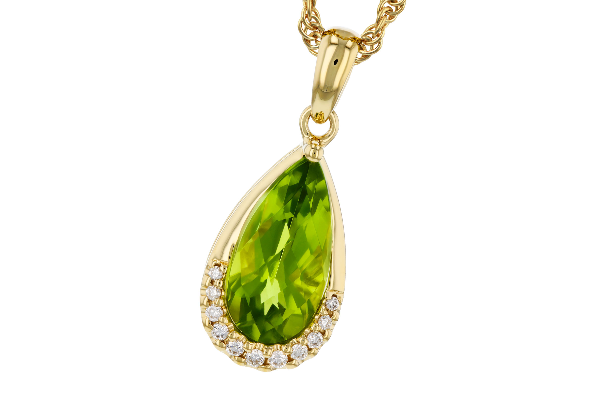 F321-66283: NECK 1.94 PERIDOT 2.00 TGW (12x6MM PS)