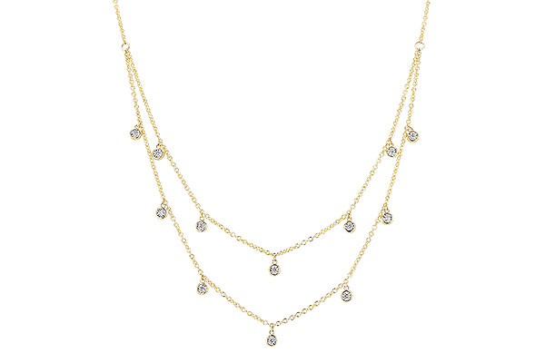 G319-83619: NECKLACE .22 TW (18 INCHES)