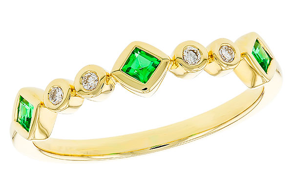G320-78164: LDS WED RG .14 TW EMERALD .19 TGW