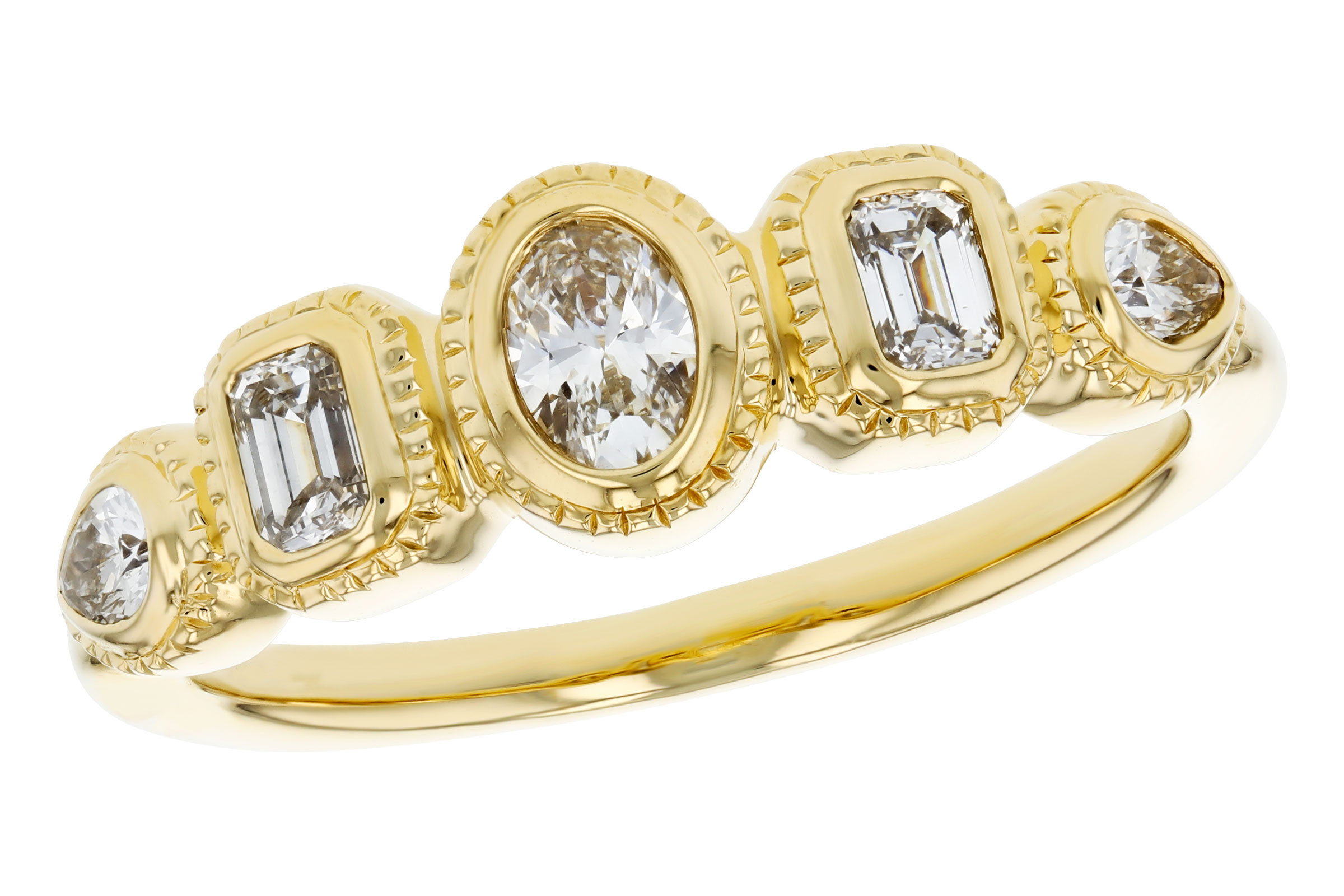 G321-66337: LDS DIA RG .50 TW FANCY CUT DIAMONDS