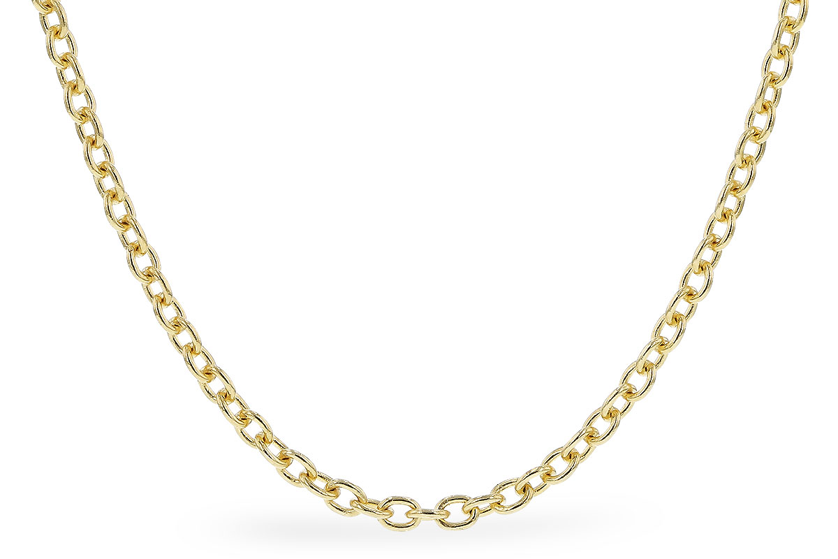 H319-89028: CABLE CHAIN (1.3MM, 14KT, 18IN, LOBSTER CLASP)