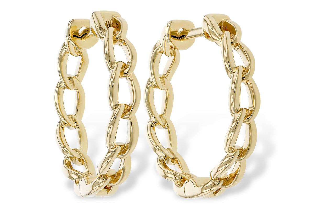 H320-74501: GOLD EARRINGS (18MM)
