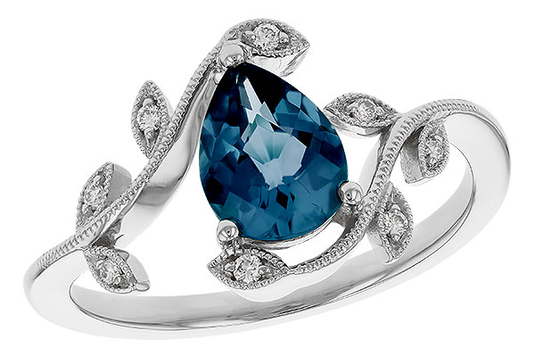 H320-77237: LDS RG 1.20 LONDON BLUE TOPAZ 1.26 TGW (8x6MM LBT)