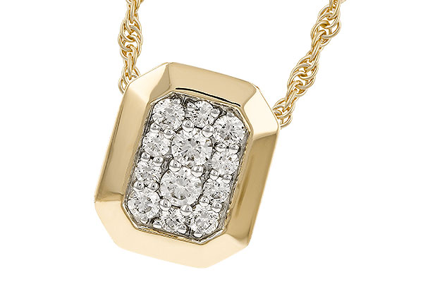 H320-79919: NECKLACE .25 TW