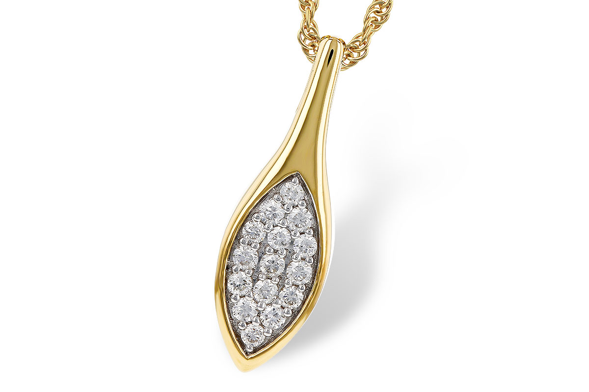 H320-79992: NECKLACE .20 TW