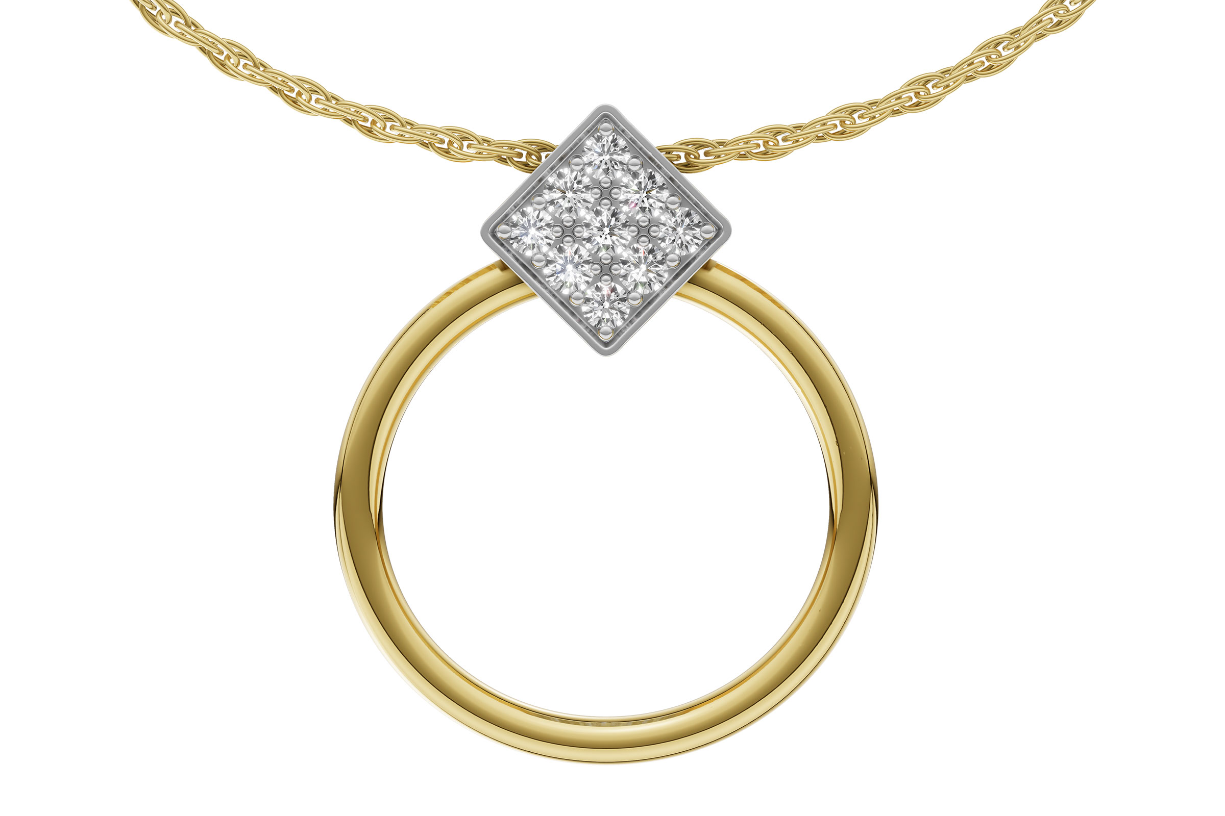 H321-65392: NECKLACE .25 TW