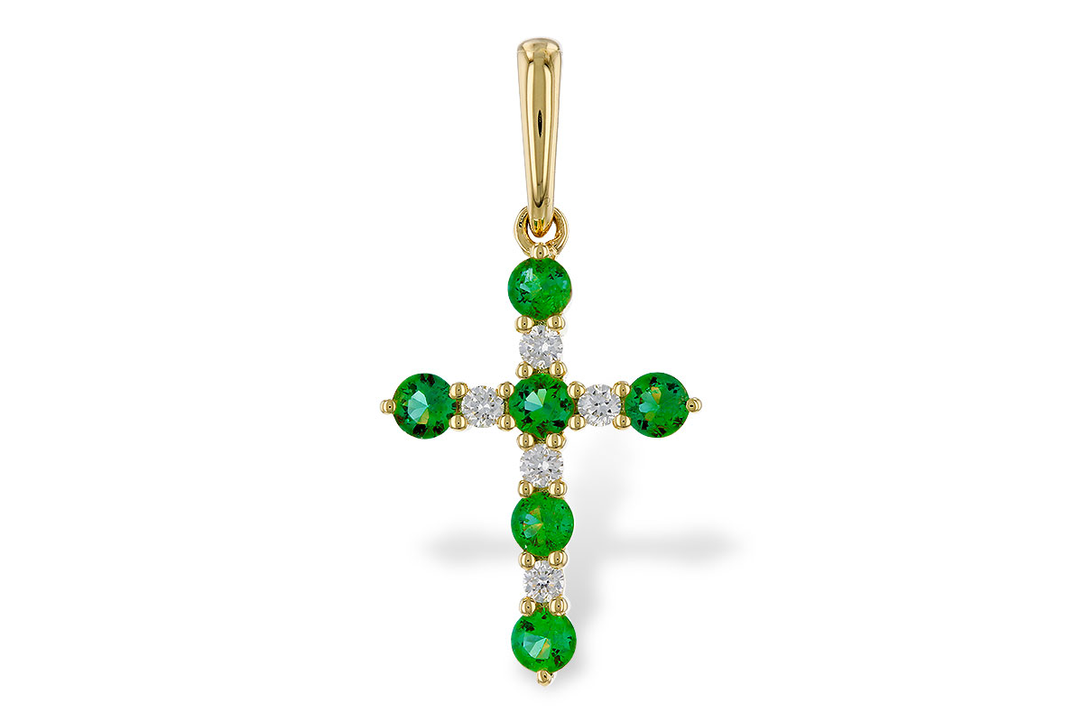 K320-75410: PENDANT .27 TW EMERALD .35 TGW