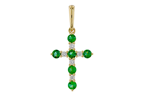 K320-75410: PENDANT .27 TW EMERALD .35 TGW