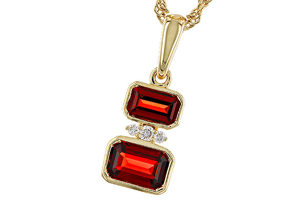 K320-75419: NECK .98 TW GARNET 1.01 TGW