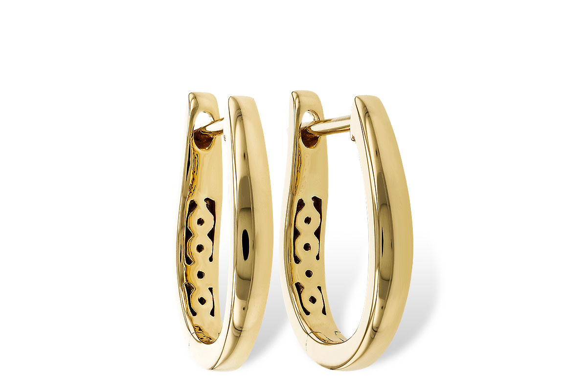 K320-79064: GOLD EARRINGS (15MM)
