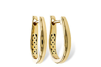 K320-79064: GOLD EARRINGS (15MM)